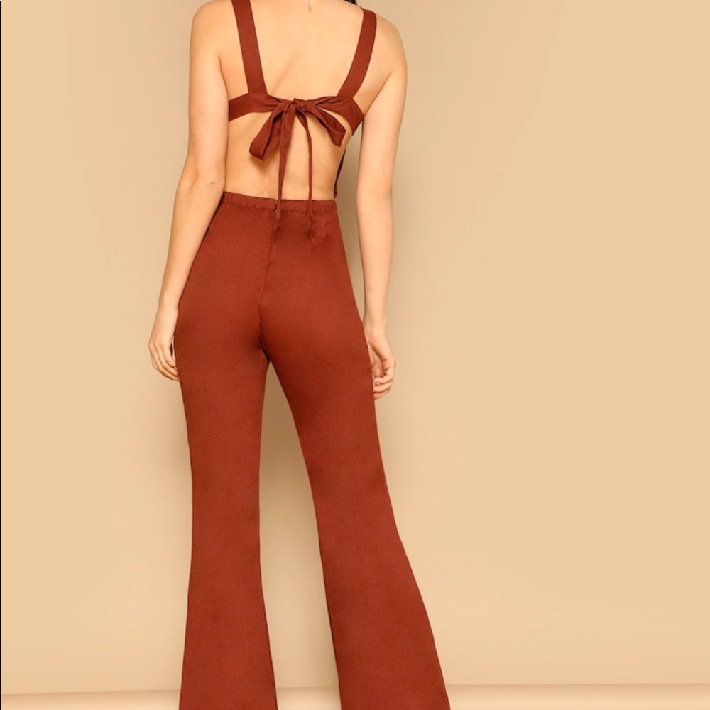 Knot sexy Open Back Thick Strap Jumpsuit SZ SMALL